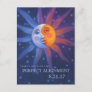 Sun and Moon Eclipse Perfect Alignment Postcard