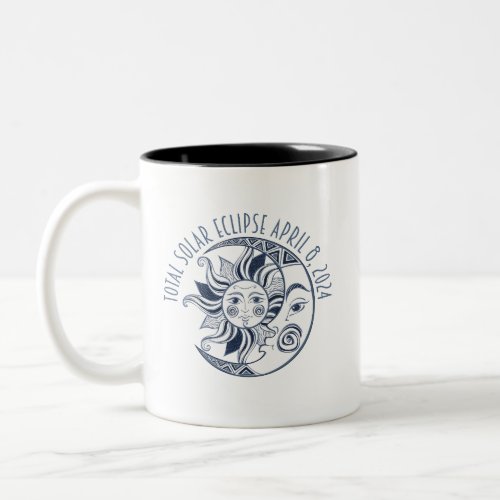 Sun and Moon Eclipse Two_Tone Coffee Mug