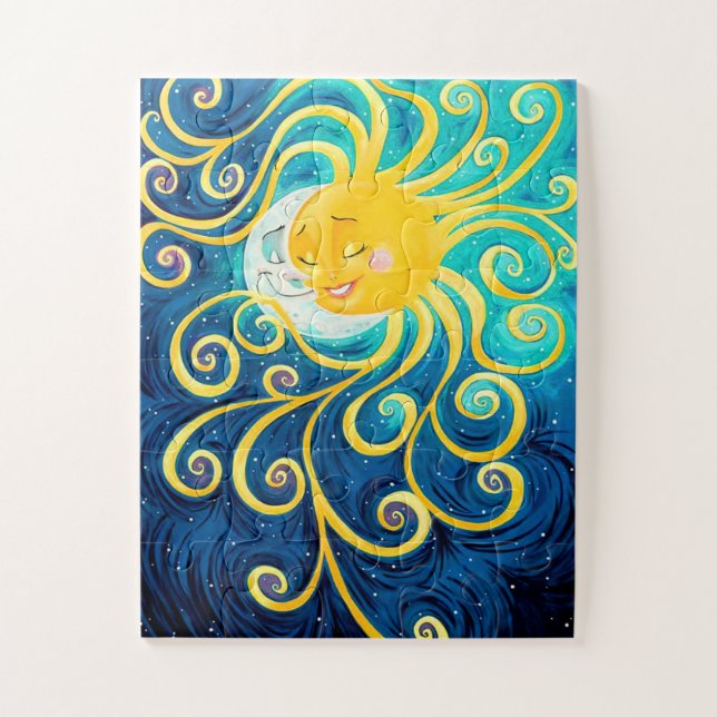 Sun and Moon Fantasy Art Puzzle (Vertical)