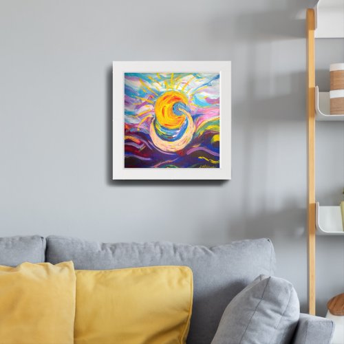 Sun and Moon Framed Poster Art