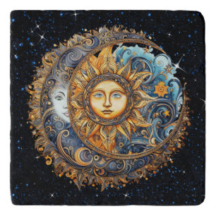 Sun and Moon Galaxy Trivet