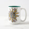 Sun and Moon Girl Turquoise Mug