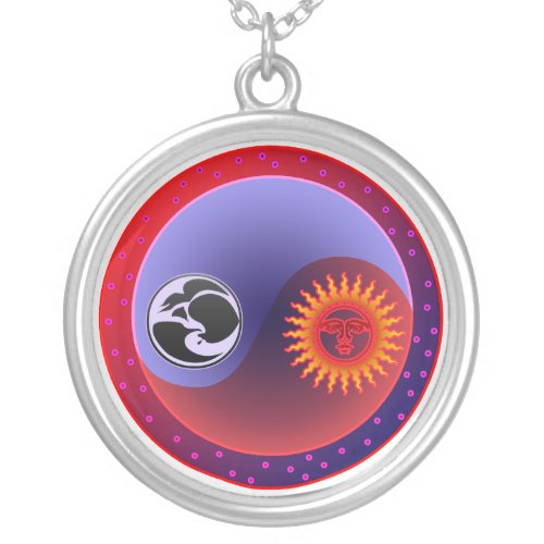 Sun and Moon in Balance Yin Yang Necklace