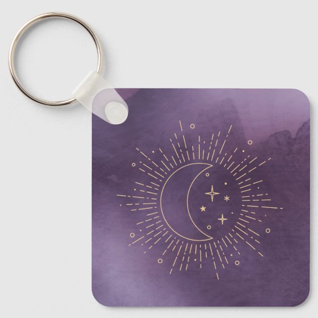Sun and Moon Keychain (Front)