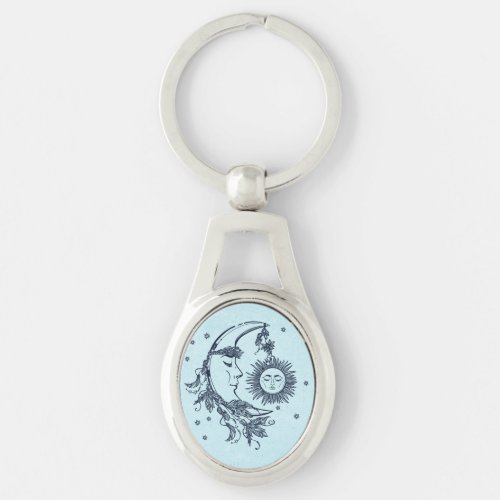 Sun and Moon Keychain