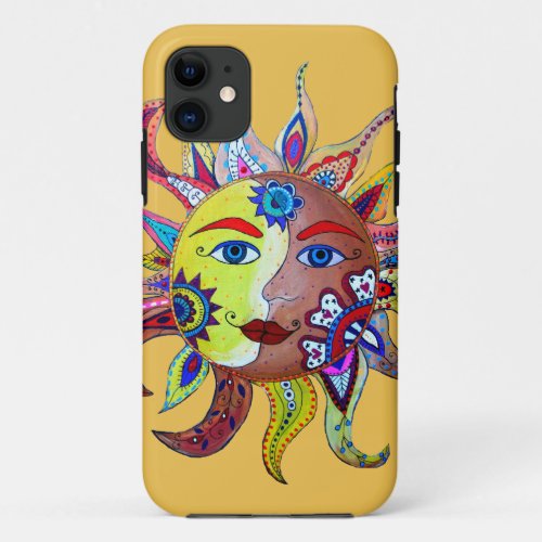 SUN AND MOON - LA LUNA EL SOL iPhone 11 CASE