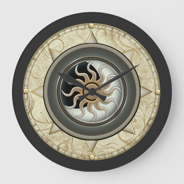Sun And Moon Large Clock (Front)