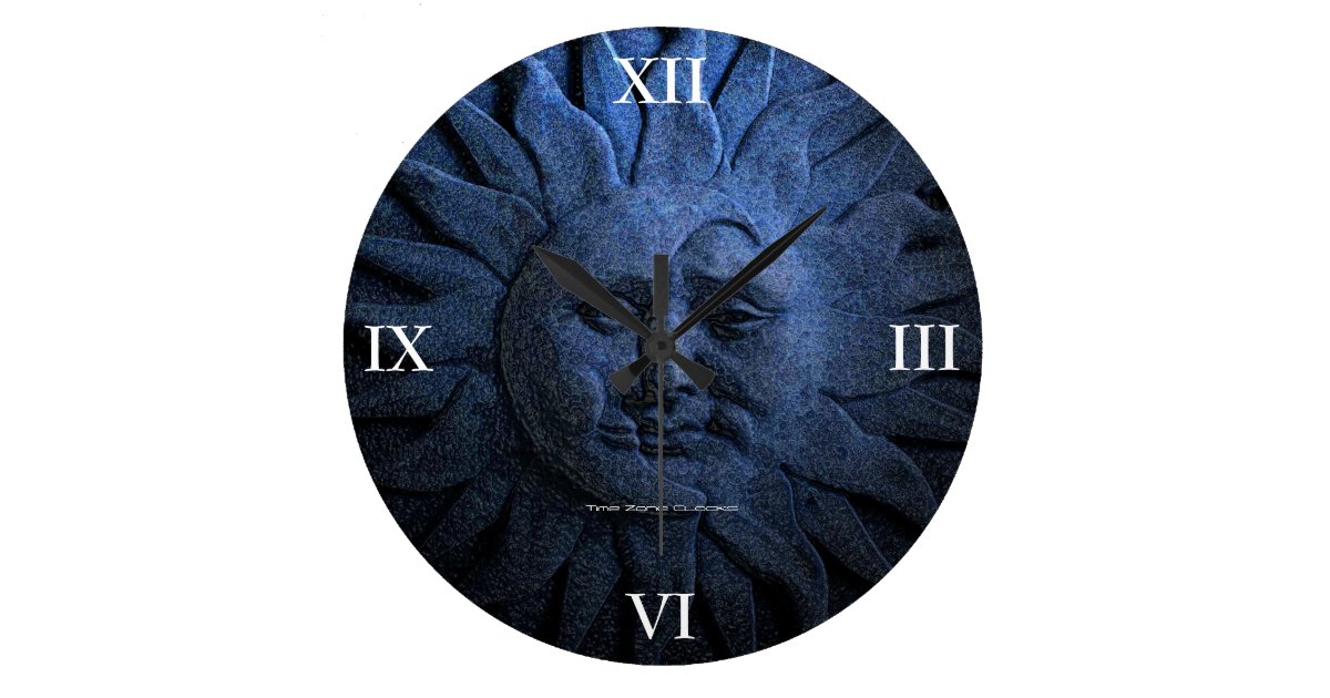 sun and moon large wall clock zazzle com diy party banners