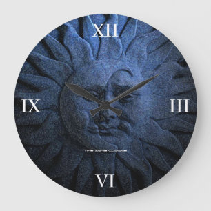Sun and Moon Large Wall Clock