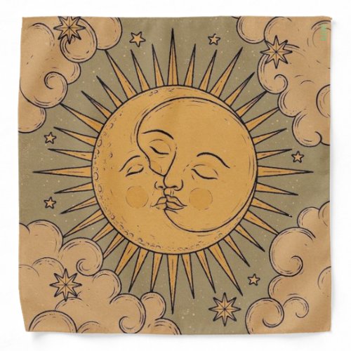 Sun and Moon Mandala Bandana