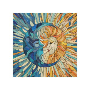 Sun and Moon Mosaic Art