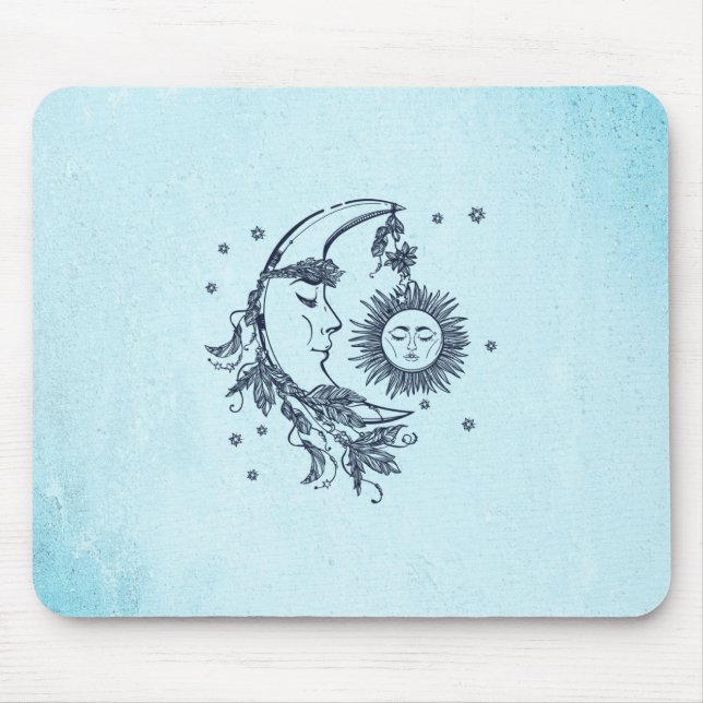 Sun and Moon Mouse Pad (Front)
