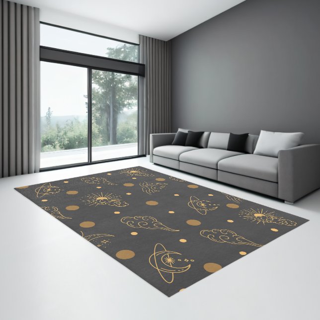 Sun and Moon On Gray Rug (Insitu (Indoor 3))