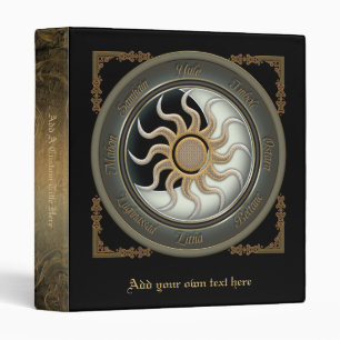 Sun and Moon Pagan Wheel 1" Binder