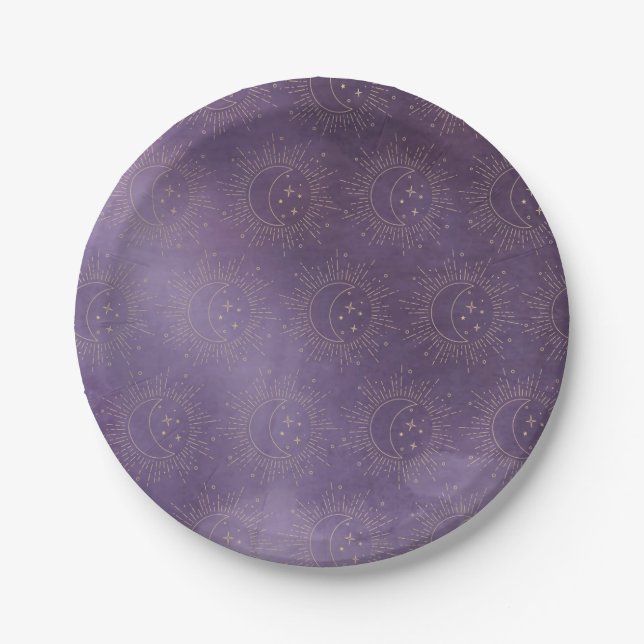Sun and Moon Paper Plates (Front)
