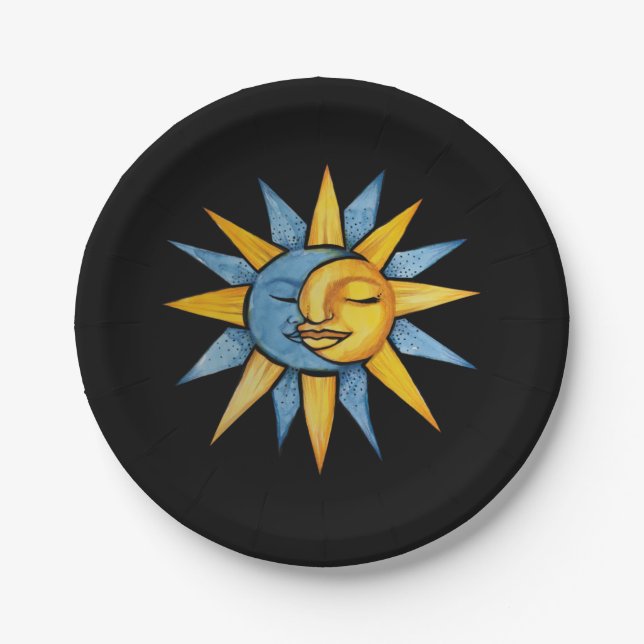 Sun and Moon           Paper Plates (Front)