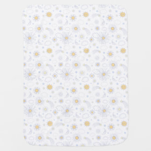 Sun and Moon pattern Stroller Blanket
