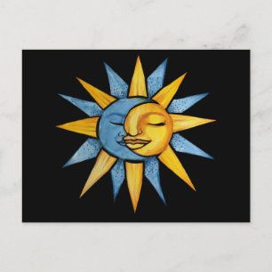 Sun and Moon                                       Postcard