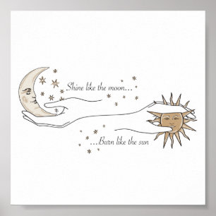 Sun and Moon Poster
