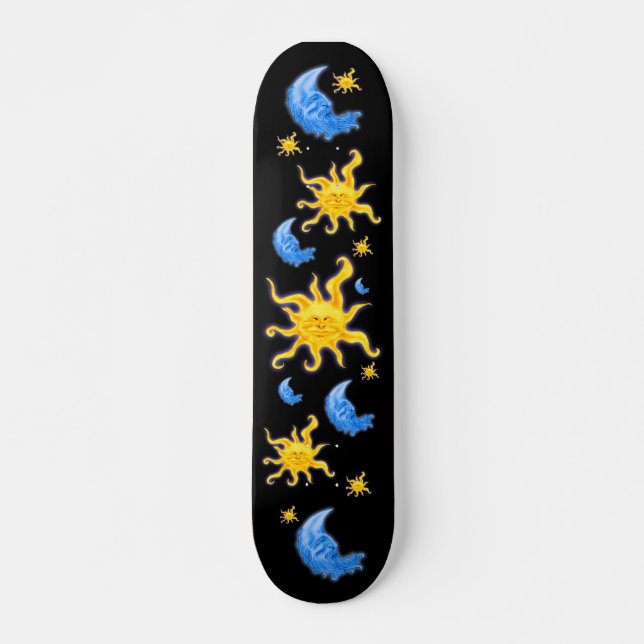 Sun and Moon Skateboard Deck (Front)