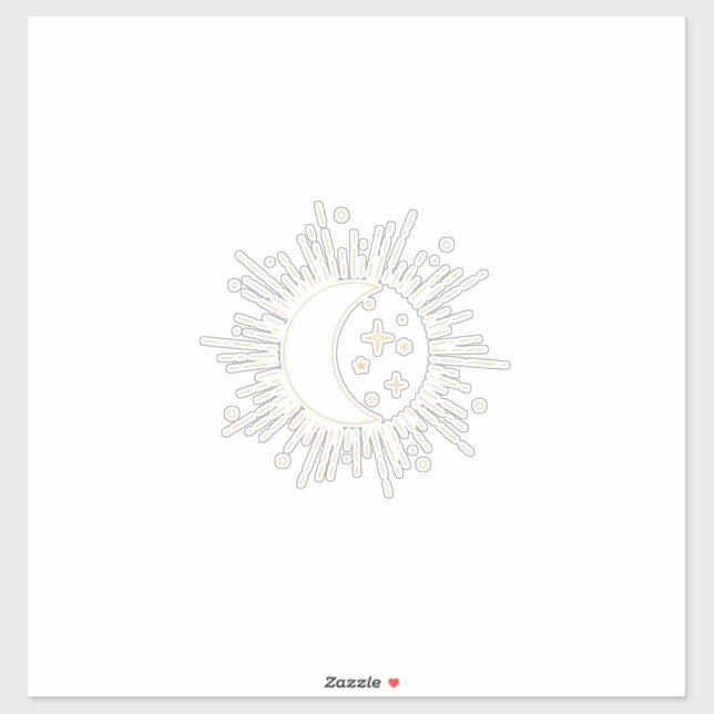 Sun and Moon Sticker (Sheet)