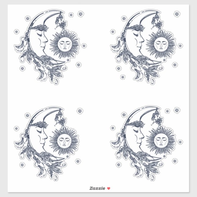 Sun and Moon Sticker (Sheet)