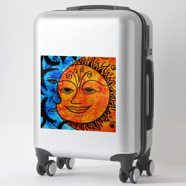 Sun and Moon Sticker (Suitcase)