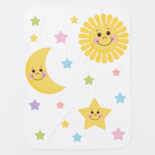 Sun and Moon Stroller Blanket