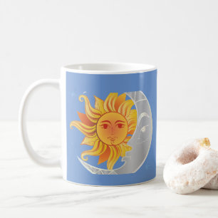 Sun and moon summer solstice  coffee mug