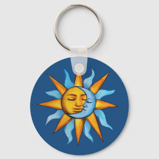 Sun and Moon Sunshine MoonChild                    Keychain