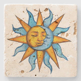 Sun and Moon Sunshine MoonChild                    Stone Coaster