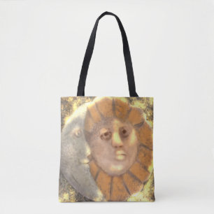 Sun And Moon Symbol Relic Artwork Design  Tote Bag