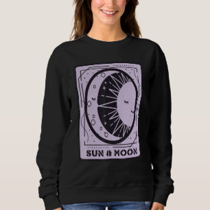 Sun And Moon Tarot Card Mystical Cards Occult Sweatshirt