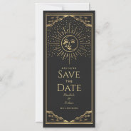 Sun And Moon Tarot Save The Date Magnetic Card at Zazzle