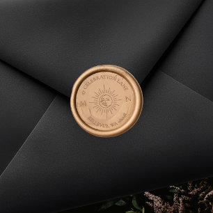 Sun and Moon Tarot Wedding Wax Seal Sticker