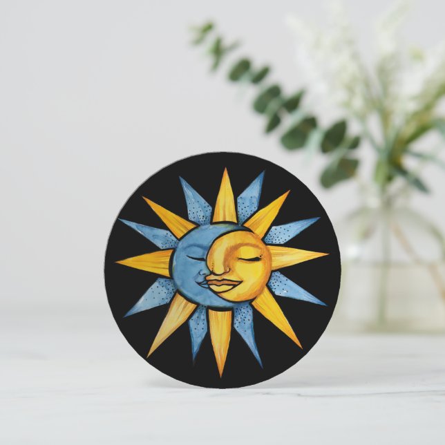 Sun and Moon                                       Thank You Card (Standing Front)