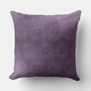 Sun and Moon Throw Pillow