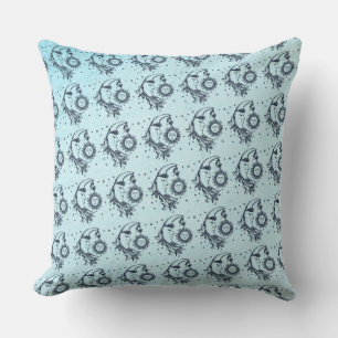 Sun and Moon Throw Pillow