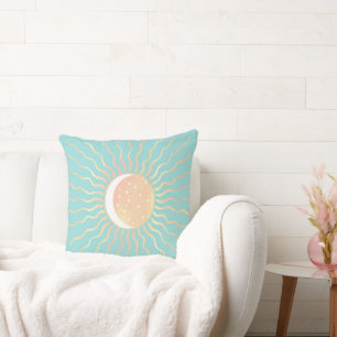 Sun And Moon Throw Pillow