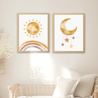 Sun and Moon Wall Art Sets