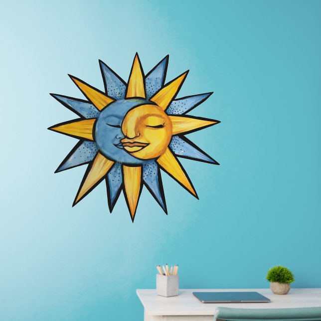Sun and Moon       Wall Decal (Home Office)