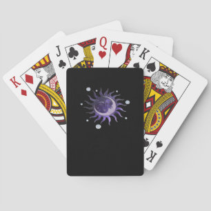 Sun And Moon Whimsigothic Gothic Witchy Witch Poker Cards