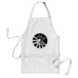 Sun and Moon Wolves Adult Apron