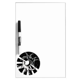 Sun and Moon Wolves Dry-Erase Board