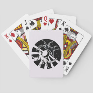 Sun and Moon Wolves Poker Cards