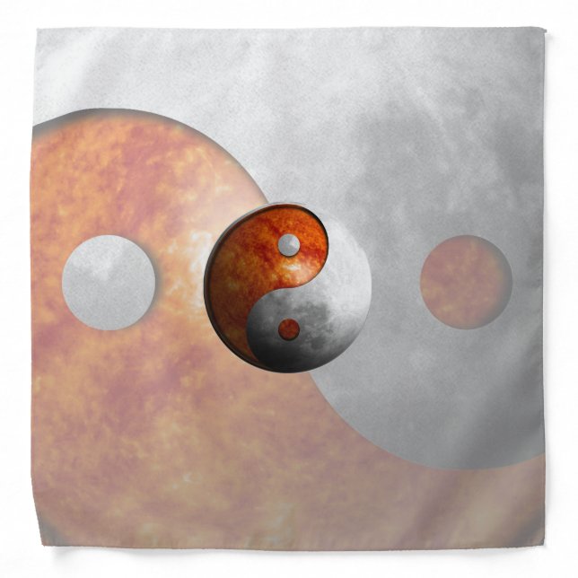 Sun and Moon Yin Yang Bandana (Front)