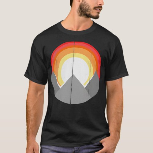 sun and mountain  T_Shirt
