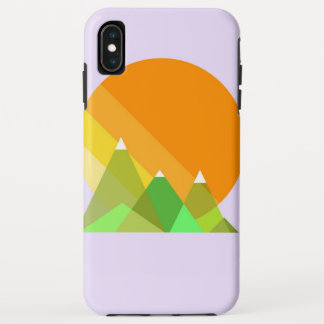 Sun and Mountains Vector iPhone XS Max Case