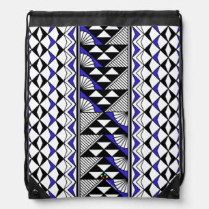 Sun and Rain in Purple Drawstring Bag