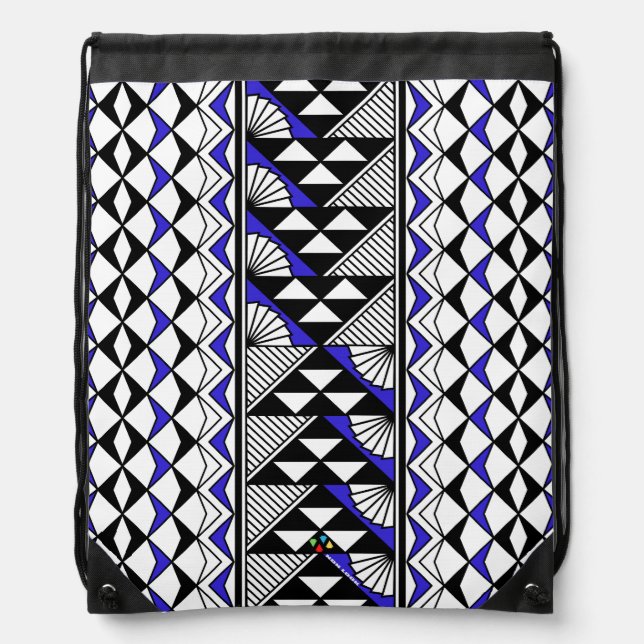 Sun and Rain in Purple Drawstring Bag (Front)